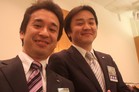 無事に例会が終わり、笑顔の　中村・亀井　両委員長