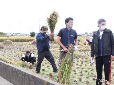 マイ（米）ホームスマイル～食への感謝を育もう～稲刈り