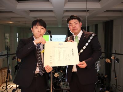 12月度例会「卒業式典及び卒業忘年会」